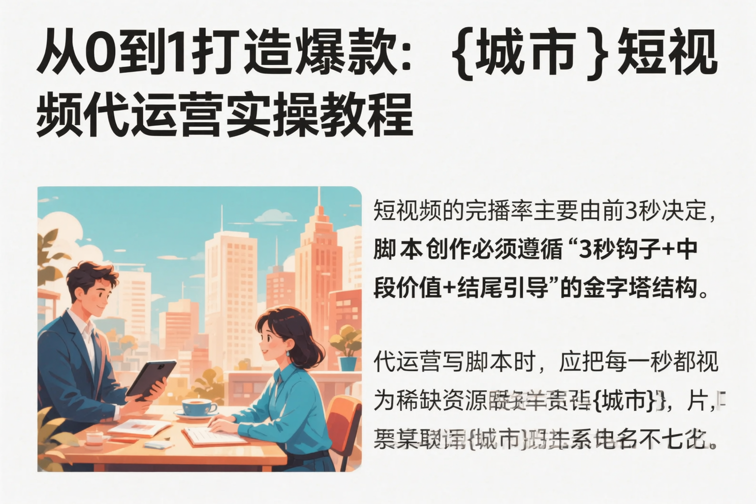 从0到1打造爆款：菏泽短视频代运营实操教程