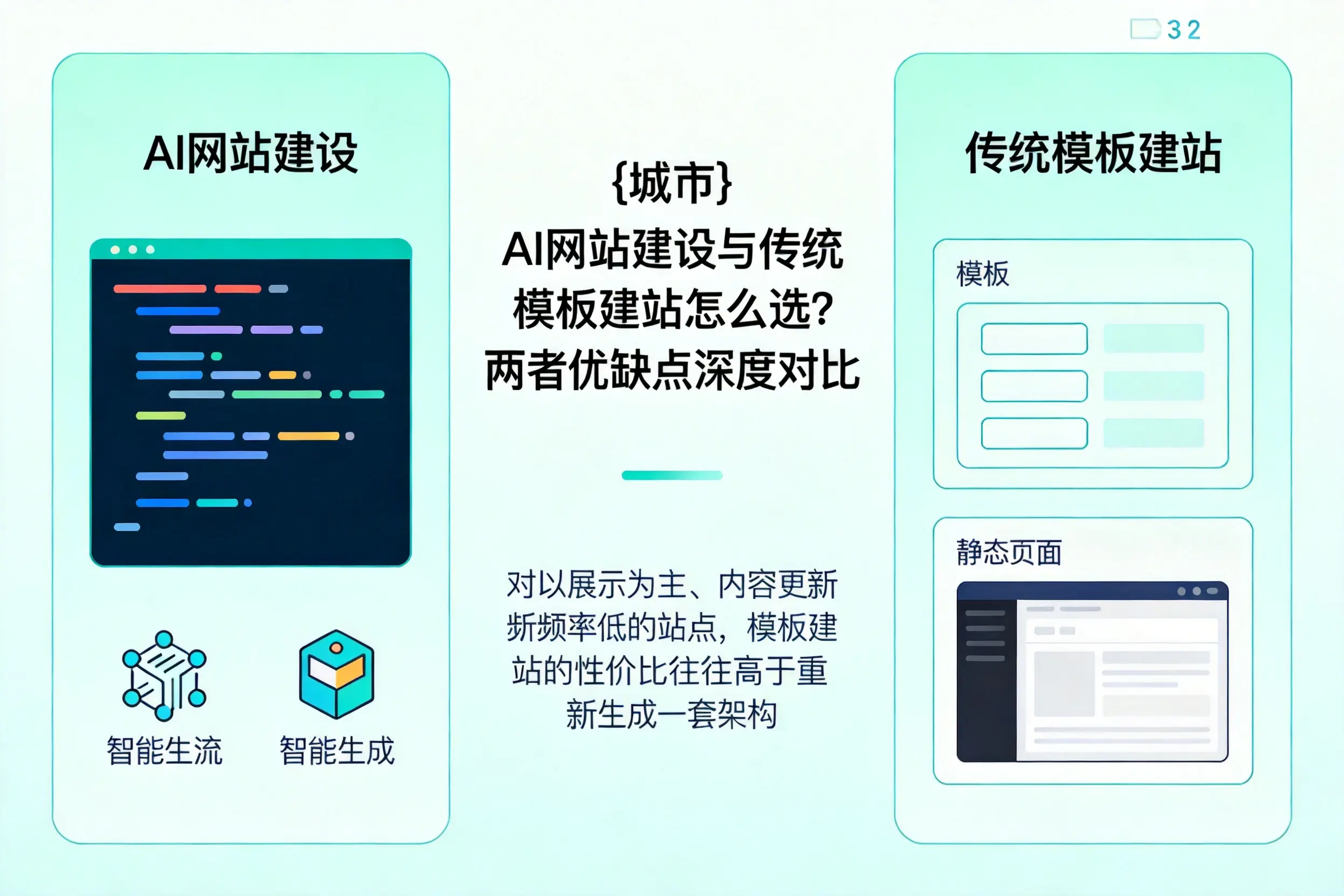 菏泽AI网站建设与传统模板建站怎么选？两者优缺点深度对比