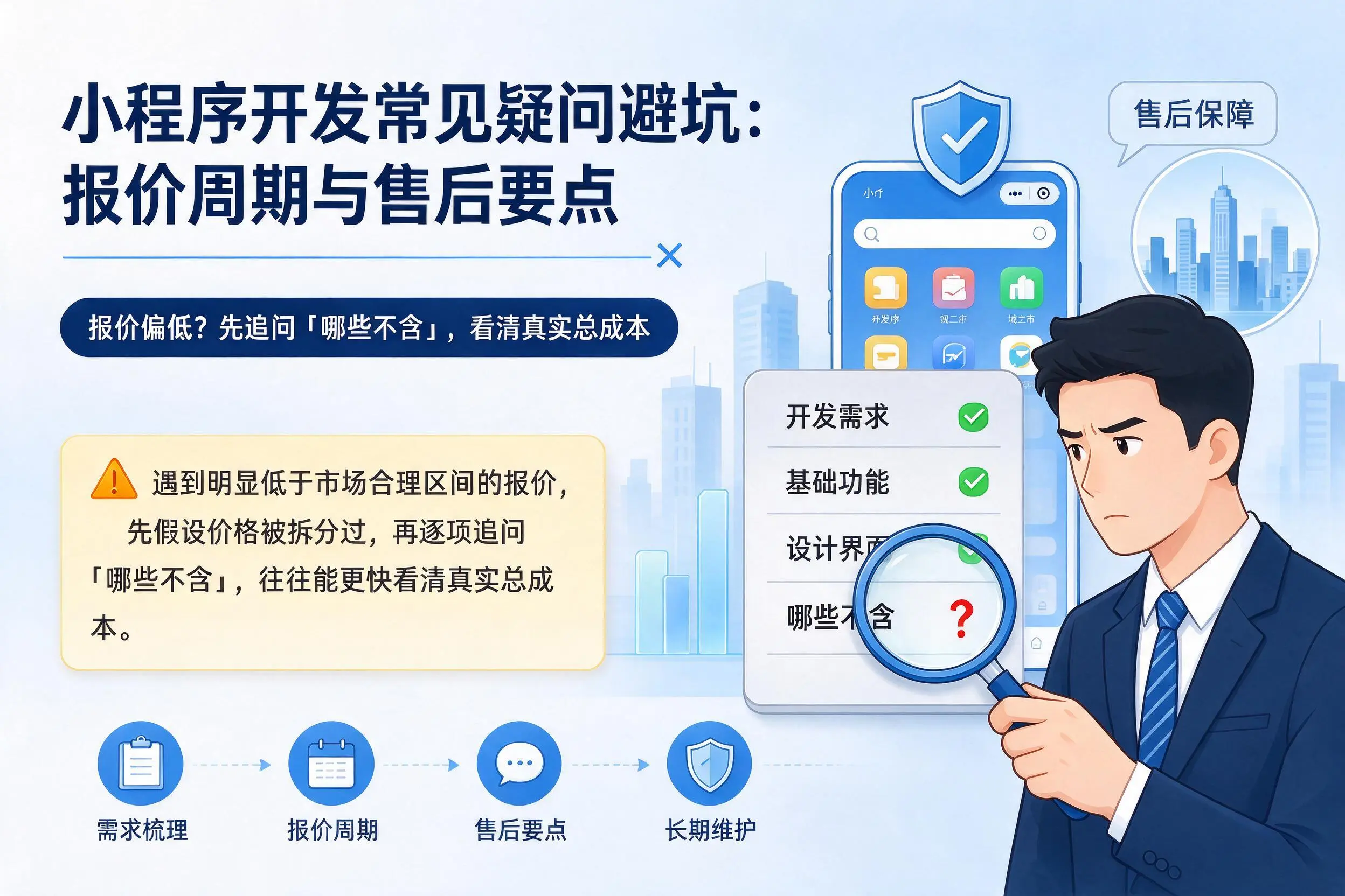 菏泽小程序开发常见疑问避坑：报价周期与售后要点