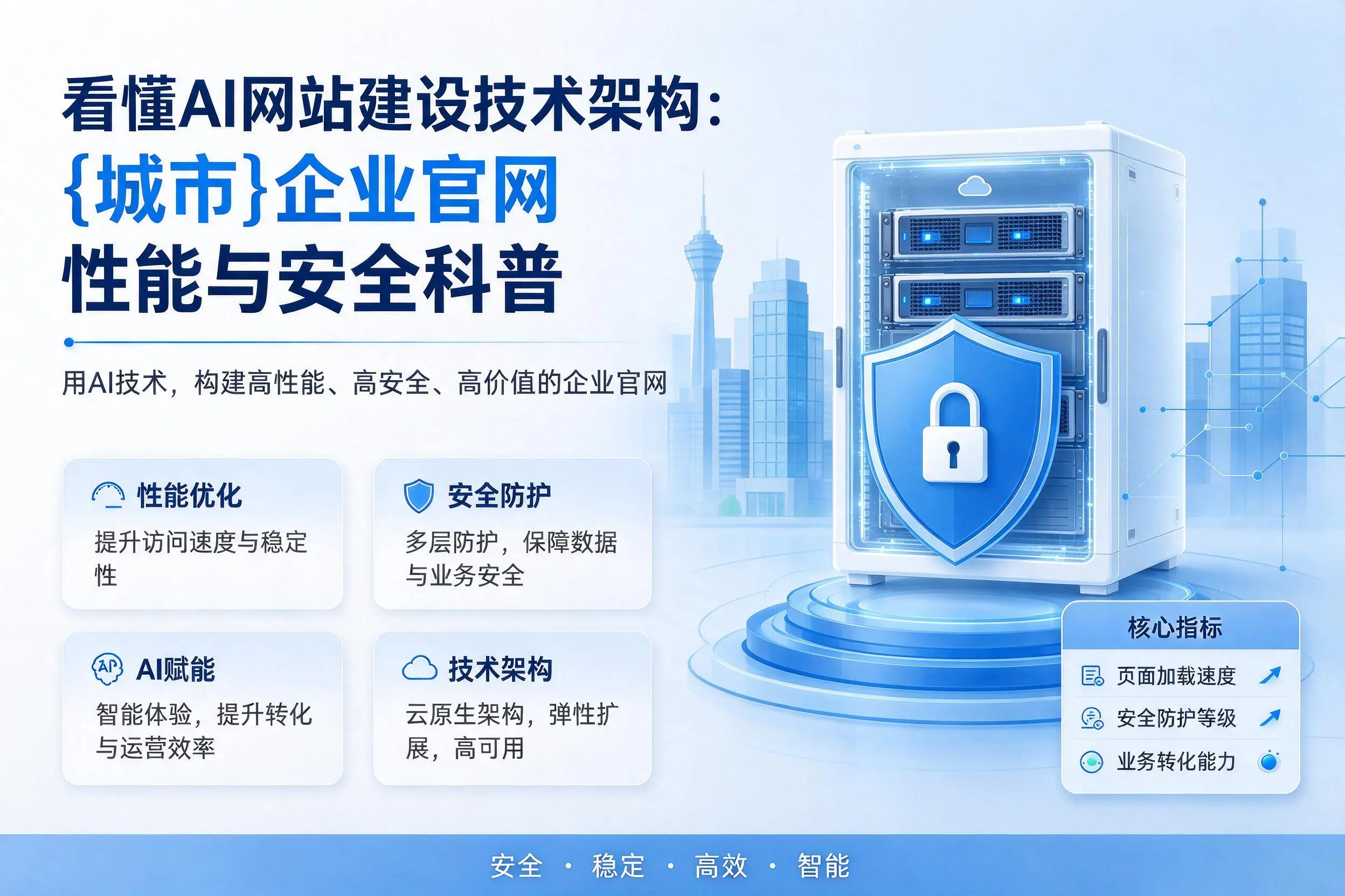 看懂AI网站建设技术架构:菏泽企业官网性能与安全科普