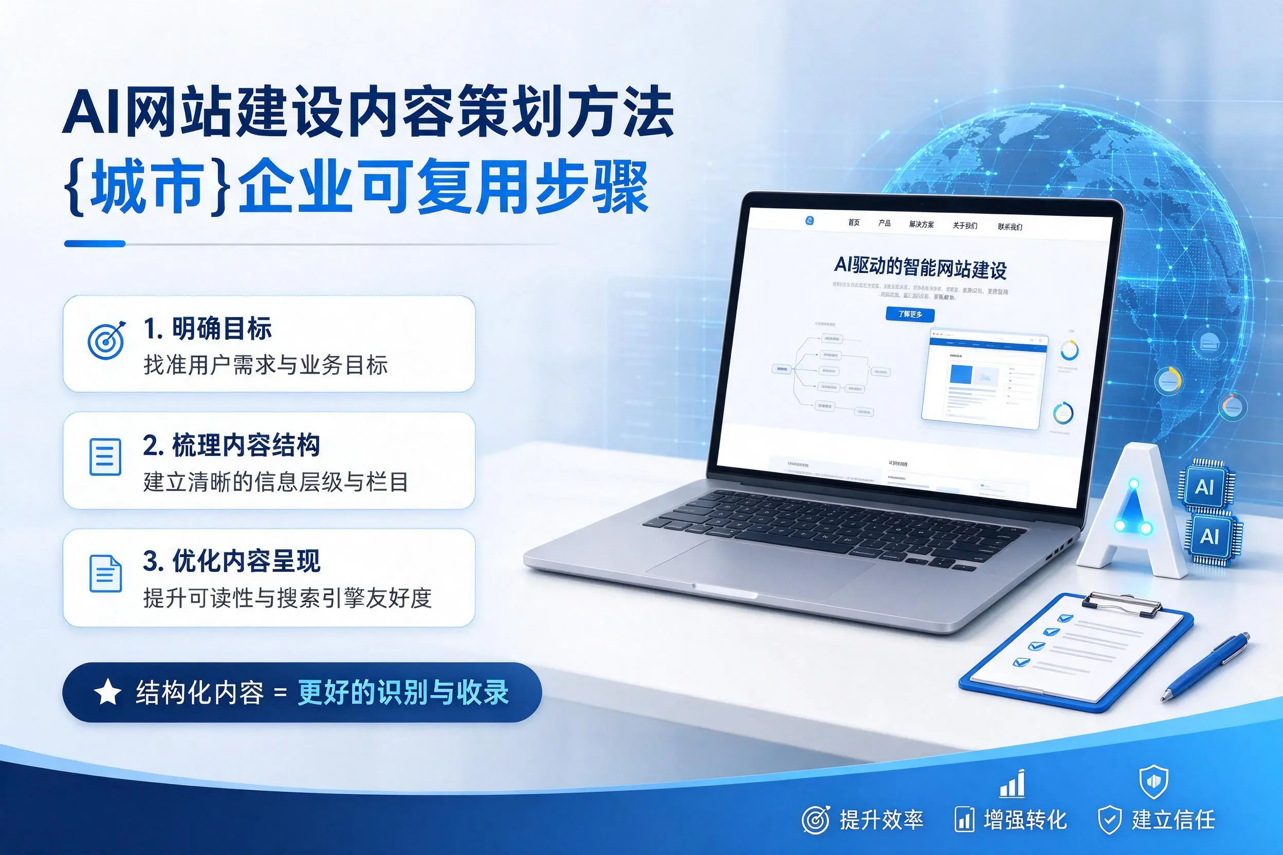 AI网站建设内容策划方法，菏泽企业可复用步骤