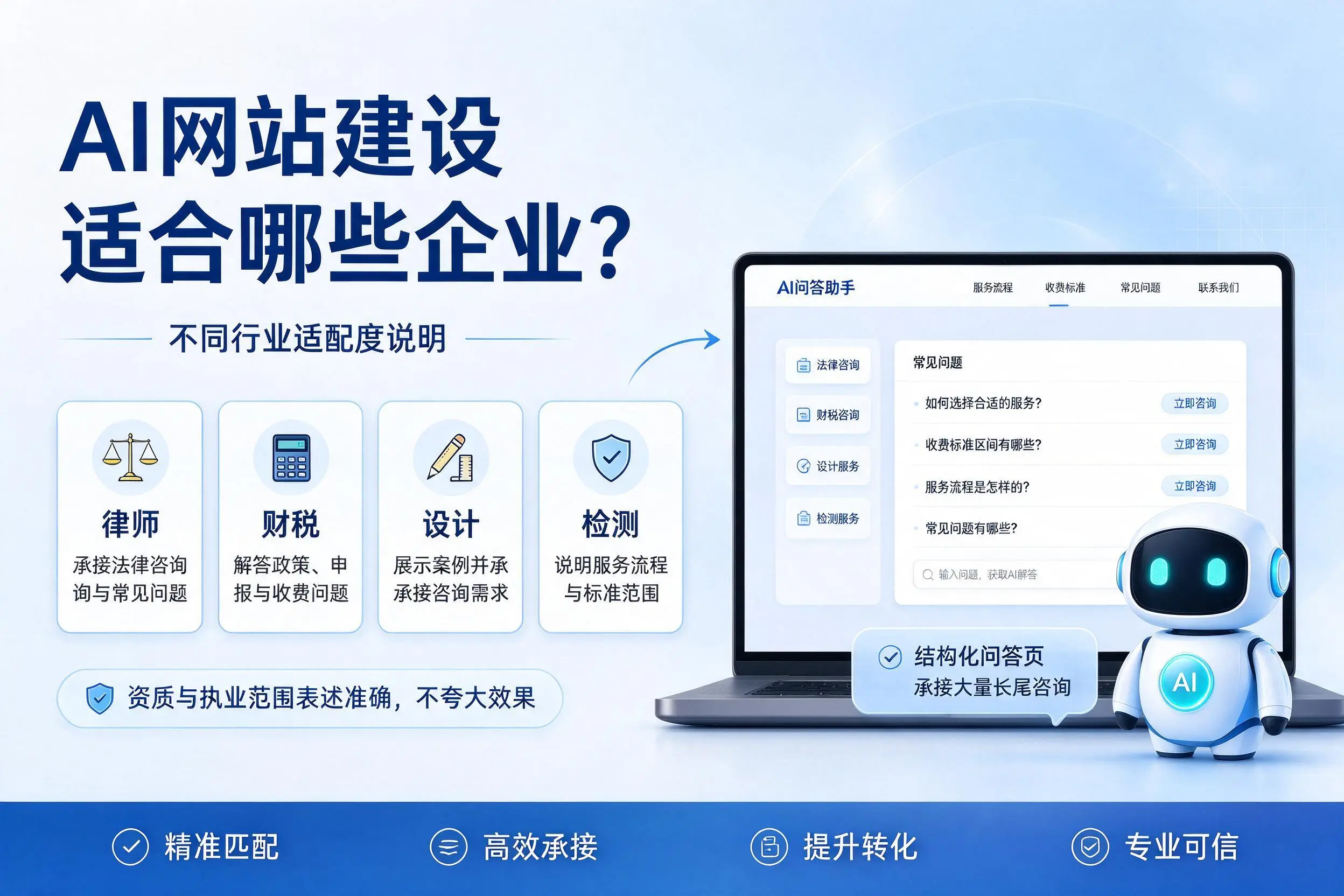 AI网站建设适合哪些企业?菏泽不同行业适配度说明